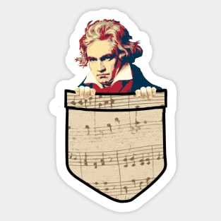 Beethoven In My Pocket Sticker
